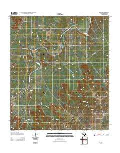 Yates Texas Historical topographic map, 1:24000 scale, 7.5 X 7.5 Minute, Year 2012