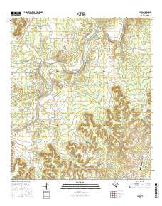 Yates Texas Current topographic map, 1:24000 scale, 7.5 X 7.5 Minute, Year 2016