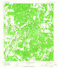 Yeager Creek Texas Historical topographic map, 1:24000 scale, 7.5 X 7.5 Minute, Year 1963