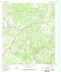 Yeager Creek Texas Historical topographic map, 1:24000 scale, 7.5 X 7.5 Minute, Year 1963