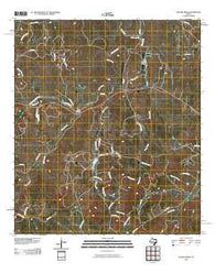 Yeager Creek Texas Historical topographic map, 1:24000 scale, 7.5 X 7.5 Minute, Year 2010