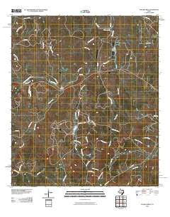 Yeager Creek Texas Historical topographic map, 1:24000 scale, 7.5 X 7.5 Minute, Year 2010