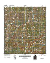 Yeager Creek Texas Historical topographic map, 1:24000 scale, 7.5 X 7.5 Minute, Year 2012