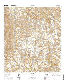 Yellow Hill Texas Current topographic map, 1:24000 scale, 7.5 X 7.5 Minute, Year 2016