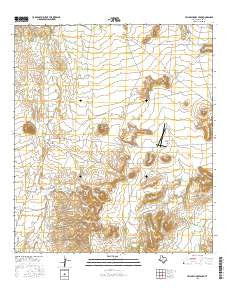 Yellow House Peak Texas Current topographic map, 1:24000 scale, 7.5 X 7.5 Minute, Year 2016