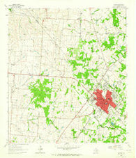 Yoakum Texas Historical topographic map, 1:24000 scale, 7.5 X 7.5 Minute, Year 1963