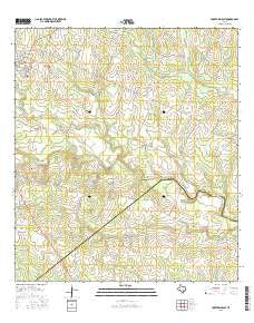 Yorktown East Texas Current topographic map, 1:24000 scale, 7.5 X 7.5 Minute, Year 2016