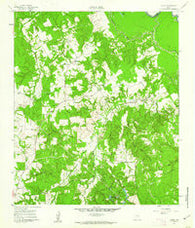 Young Texas Historical topographic map, 1:24000 scale, 7.5 X 7.5 Minute, Year 1961