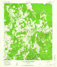 Young Texas Historical topographic map, 1:24000 scale, 7.5 X 7.5 Minute, Year 1961