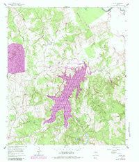 Young Texas Historical topographic map, 1:24000 scale, 7.5 X 7.5 Minute, Year 1961