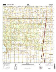 Yturria Texas Current topographic map, 1:24000 scale, 7.5 X 7.5 Minute, Year 2016