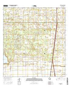 Yturria Texas Current topographic map, 1:24000 scale, 7.5 X 7.5 Minute, Year 2016