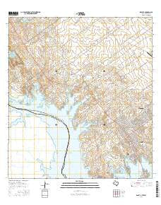 Zapata Texas Current topographic map, 1:24000 scale, 7.5 X 7.5 Minute, Year 2016