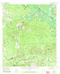 Zavalla Texas Historical topographic map, 1:62500 scale, 15 X 15 Minute, Year 1958