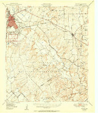 Zephyr Texas Historical topographic map, 1:62500 scale, 15 X 15 Minute, Year 1950