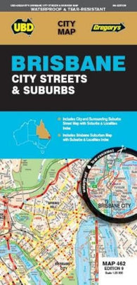 Buy map Brisbane City Streets & Suburbs