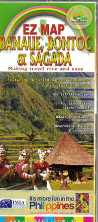 Buy map Banaue, Bontoc, & Sagada Tourist Map