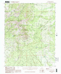 Abajo Peak Utah Historical topographic map, 1:24000 scale, 7.5 X 7.5 Minute, Year 1985