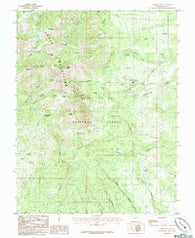 Abajo Peak Utah Historical topographic map, 1:24000 scale, 7.5 X 7.5 Minute, Year 1985