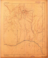 Abajo Colorado Historical topographic map, 1:250000 scale, 1 X 1 Degree, Year 1892