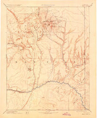 Abajo Colorado Historical topographic map, 1:250000 scale, 1 X 1 Degree, Year 1893