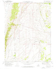 Abes Knoll Utah Historical topographic map, 1:24000 scale, 7.5 X 7.5 Minute, Year 1969