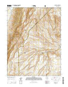 Abes Knoll Utah Current topographic map, 1:24000 scale, 7.5 X 7.5 Minute, Year 2014