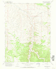Agency Draw NE Utah Historical topographic map, 1:24000 scale, 7.5 X 7.5 Minute, Year 1966