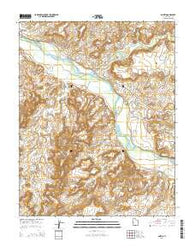 Aneth Utah Current topographic map, 1:24000 scale, 7.5 X 7.5 Minute, Year 2014