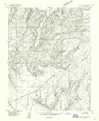 Aneth 1 NE Utah Historical topographic map, 1:24000 scale, 7.5 X 7.5 Minute, Year 1957