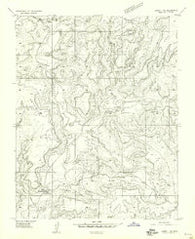 Aneth 1 NW Utah Historical topographic map, 1:24000 scale, 7.5 X 7.5 Minute, Year 1957