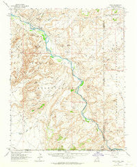 Aneth Utah Historical topographic map, 1:62500 scale, 15 X 15 Minute, Year 1962