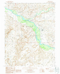 Aneth Utah Historical topographic map, 1:24000 scale, 7.5 X 7.5 Minute, Year 1989