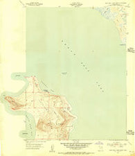 Antelope Island North Utah Historical topographic map, 1:24000 scale, 7.5 X 7.5 Minute, Year 1954