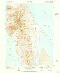 Antelope Island Utah Historical topographic map, 1:24000 scale, 7.5 X 7.5 Minute, Year 1954