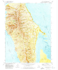 Antelope Island Utah Historical topographic map, 1:24000 scale, 7.5 X 7.5 Minute, Year 1972
