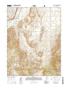 Antelope Range Utah Current topographic map, 1:24000 scale, 7.5 X 7.5 Minute, Year 2014