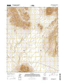 Antelope Spring Utah Current topographic map, 1:24000 scale, 7.5 X 7.5 Minute, Year 2014