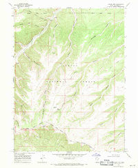 Anthro Mtn Utah Historical topographic map, 1:24000 scale, 7.5 X 7.5 Minute, Year 1968