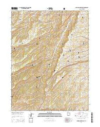 Anthro Mountain NE Utah Current topographic map, 1:24000 scale, 7.5 X 7.5 Minute, Year 2014