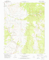Antimony Utah Historical topographic map, 1:24000 scale, 7.5 X 7.5 Minute, Year 1970