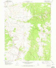 Antimony Utah Historical topographic map, 1:24000 scale, 7.5 X 7.5 Minute, Year 1970