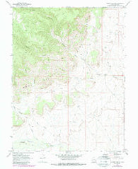 Antone Canyon Utah Historical topographic map, 1:24000 scale, 7.5 X 7.5 Minute, Year 1970