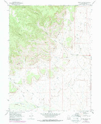 Antone Canyon Utah Historical topographic map, 1:24000 scale, 7.5 X 7.5 Minute, Year 1970