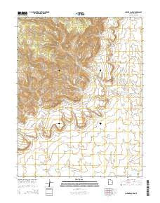 Antone Canyon Utah Current topographic map, 1:24000 scale, 7.5 X 7.5 Minute, Year 2014