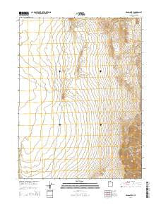 Aragonite SE Utah Current topographic map, 1:24000 scale, 7.5 X 7.5 Minute, Year 2014