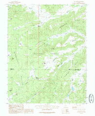 Asay Bench Utah Historical topographic map, 1:24000 scale, 7.5 X 7.5 Minute, Year 1985