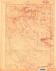 Ashley Utah Historical topographic map, 1:250000 scale, 1 X 1 Degree, Year 1885
