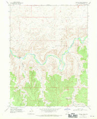 Asphalt Wash Utah Historical topographic map, 1:24000 scale, 7.5 X 7.5 Minute, Year 1968