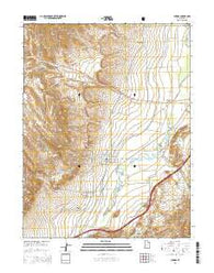 Aurora Utah Current topographic map, 1:24000 scale, 7.5 X 7.5 Minute, Year 2014